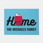 Erdnüsse | Snoopy Napping Fußmatte (Vorderseite)