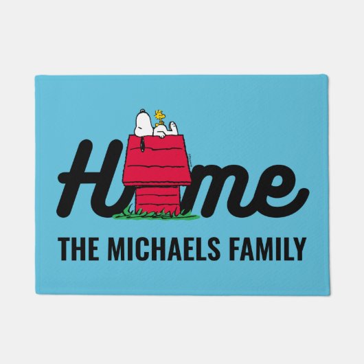 Erdnüsse | Snoopy Napping Fußmatte (Vorderseite)