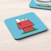 Erdnüsse | Snoopy Napping Getränkeuntersetzer (Linke Seite)
