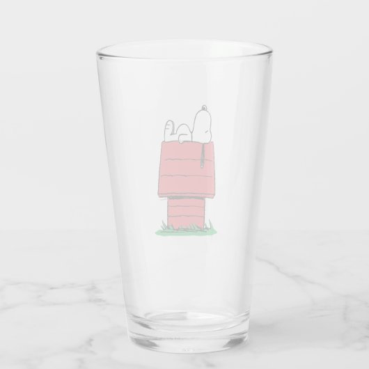 Erdnüsse | Snoopy Napping Glas (Rückseite)