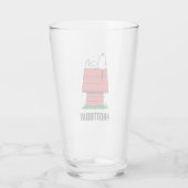 Erdnüsse | Snoopy Napping Glas (Rückseite)