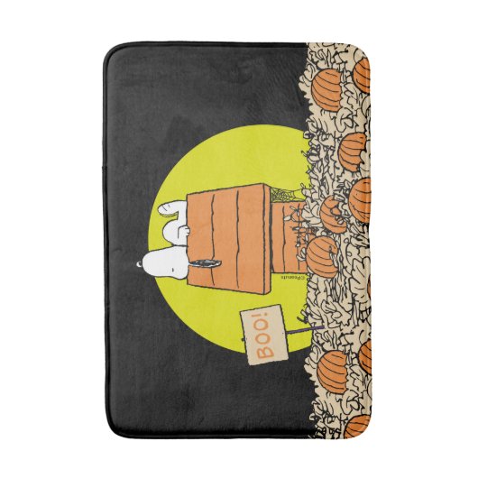 Erdnüsse | Snoopy Napping im Pumpkinpflaster Badematte (Vorderseite Vertikal)