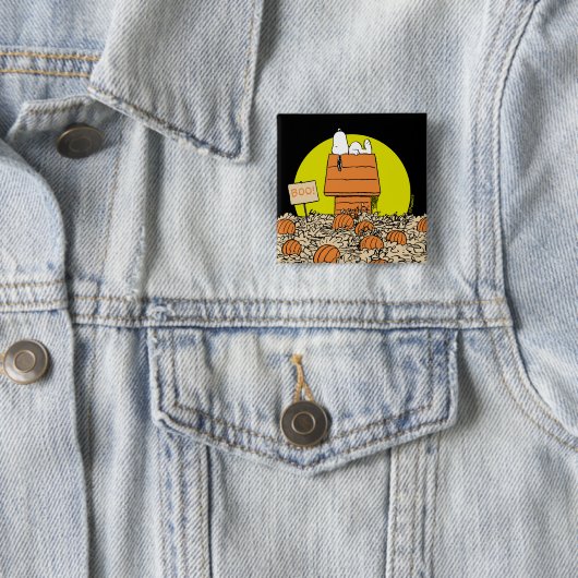 Erdnüsse | Snoopy Napping im Pumpkinpflaster Button (Beispiel)