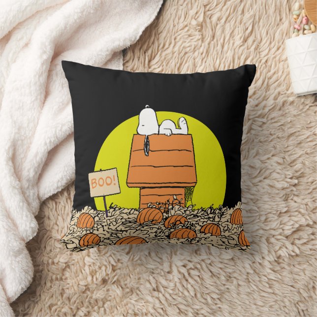 Erdnüsse | Snoopy Napping im Pumpkinpflaster Kissen (Decke)