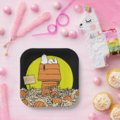 Erdnüsse | Snoopy Napping im Pumpkinpflaster Pappteller (Party)