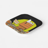 Erdnüsse | Snoopy Napping im Pumpkinpflaster Pappteller (Gewinkelt)