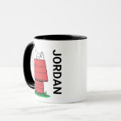 Erdnüsse | Snoopy Napping | Name hinzufügen Tasse (Vorderseite Links)