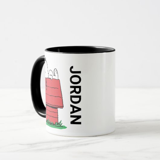 Erdnüsse | Snoopy Napping | Name hinzufügen Tasse (Vorderseite Links)