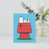 Erdnüsse | Snoopy Napping Postkarte (Stehend Vorderseite)