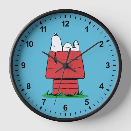 Erdnüsse | Snoopy Napping Uhr (Vorderseite)
