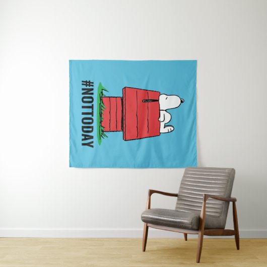 Erdnüsse | Snoopy Napping Wandteppich (Beispiel (Horizontal))