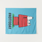 Erdnüsse | Snoopy Napping Wandteppich (Vorderseite (Horizontal))
