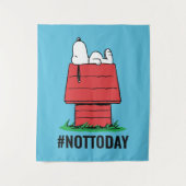 Erdnüsse | Snoopy Napping Wandteppich (Vorderseite)