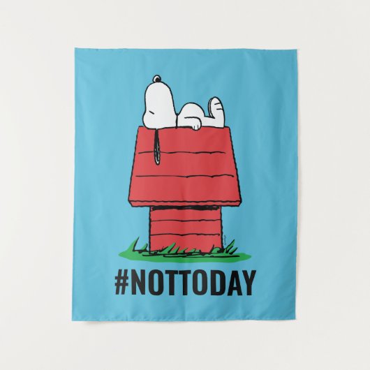 Erdnüsse | Snoopy Napping Wandteppich (Vorderseite)