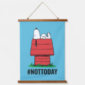 Erdnüsse | Snoopy Napping Wandteppich Mit Holzrahmen (Vorderseite)