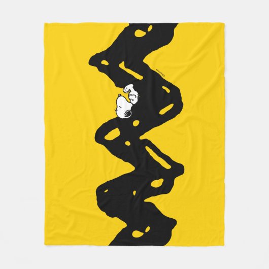 Erdnüsse | Snoopy-Nickerchen Fleecedecke (Vorderseite)