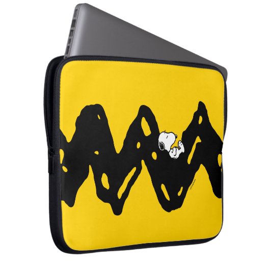 Erdnüsse | Snoopy-Nickerchen Laptopschutzhülle (Vorne Rechts)