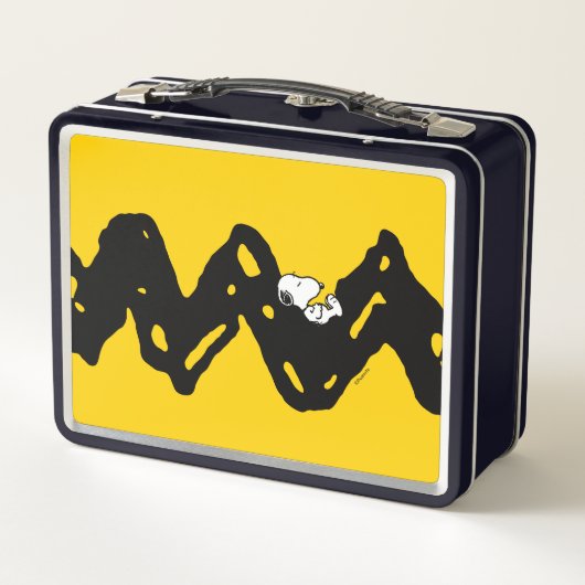 Erdnüsse | Snoopy-Nickerchen Metall Brotdose (Rückseite)