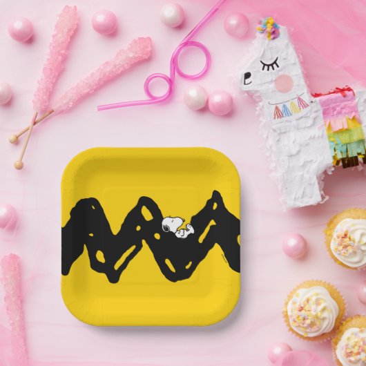 Erdnüsse | Snoopy-Nickerchen Pappteller (Party)