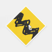 Erdnüsse | Snoopy-Nickerchen Serviette (Ecke)