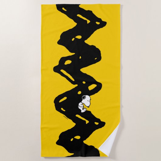 Erdnüsse | Snoopy-Nickerchen Strandtuch (Vorderseite)