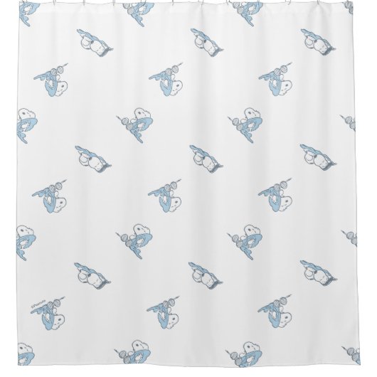 Erdnüsse | Snoopy Nickerchen Time Pattern Duschvorhang (Vorderseite)