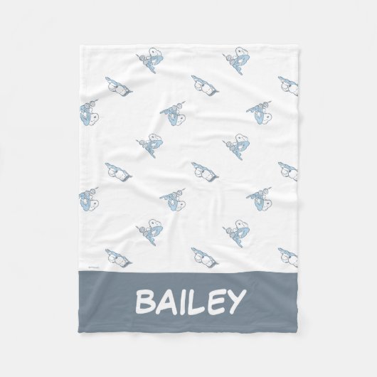 Erdnüsse | Snoopy Nickerchen Time Pattern Fleecedecke (Vorderseite)