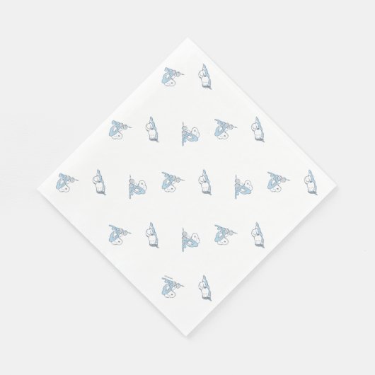 Erdnüsse | Snoopy Nickerchen Time Pattern Serviette (Ecke)