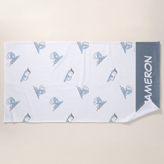 Erdnüsse | Snoopy Nickerchen Time Pattern Strandtuch (Vorderseite)