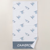 Erdnüsse | Snoopy Nickerchen Time Pattern Strandtuch (Vorderseite)