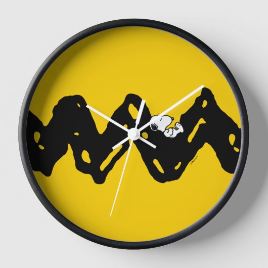 Erdnüsse | Snoopy-Nickerchen Uhr (Vorderseite)