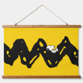 Erdnüsse | Snoopy-Nickerchen Wandteppich Mit Holzrahmen (Vorne)