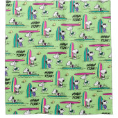 Erdnüsse | Snoopy Ocean High Tide Muster Duschvorhang (Vorderseite)