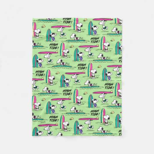Erdnüsse | Snoopy Ocean High Tide Muster Fleecedecke (Vorderseite)
