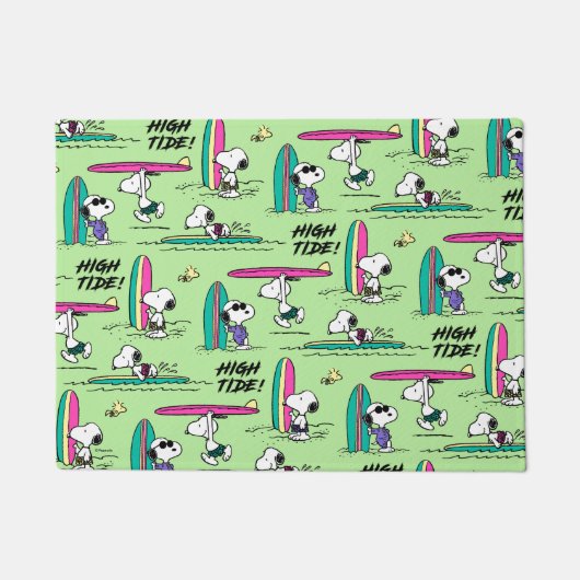 Erdnüsse | Snoopy Ocean High Tide Muster Fußmatte (Vorderseite)