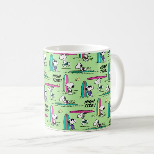 Erdnüsse | Snoopy Ocean High Tide Muster Kaffeetasse (VorderseiteRechts)