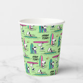 Erdnüsse | Snoopy Ocean High Tide Muster Pappbecher (Rückseite)