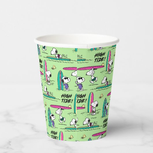 Erdnüsse | Snoopy Ocean High Tide Muster Pappbecher (Rechts)