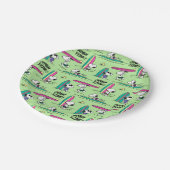 Erdnüsse | Snoopy Ocean High Tide Muster Pappteller (Schrägansicht)