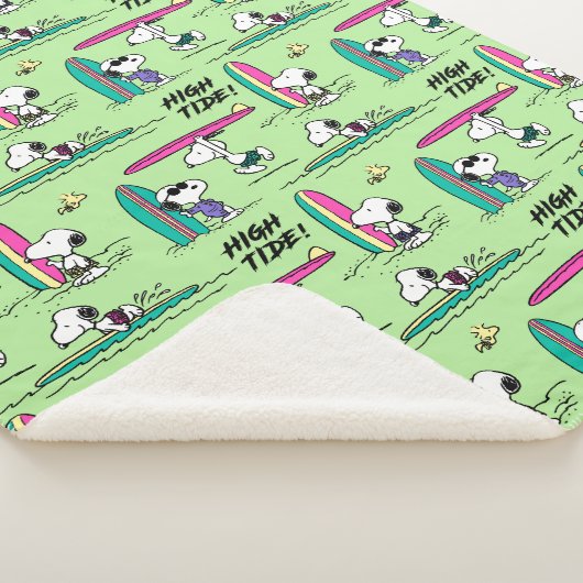 Erdnüsse | Snoopy Ocean High Tide Muster Sherpadecke (3/4)