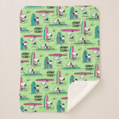 Erdnüsse | Snoopy Ocean High Tide Muster Sherpadecke (Vorderseite)