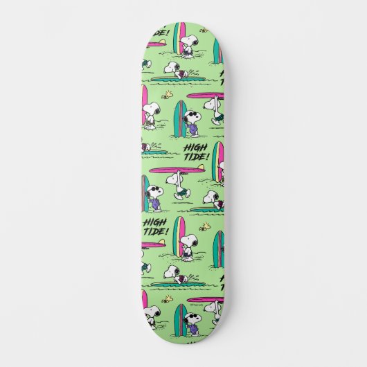 Erdnüsse | Snoopy Ocean High Tide Muster Skateboard (Vorderseite)