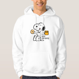 Erdnüsse Snoopy OK, aber erster Kaffee Hoodie