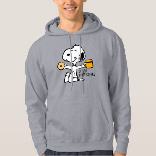 Erdnüsse Snoopy OK, aber erster Kaffee Hoodie
