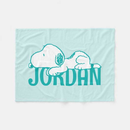 Erdnüsse | Snoopy Pastel Baby Fleecedecke (Vorderseite (Horizontal))