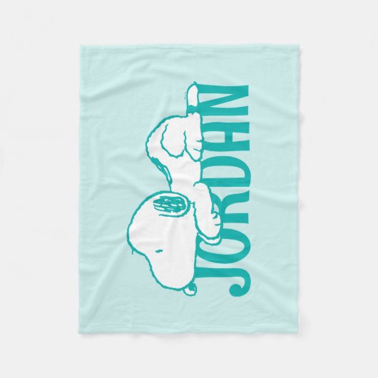 Erdnüsse | Snoopy Pastel Baby Fleecedecke (Vorderseite)