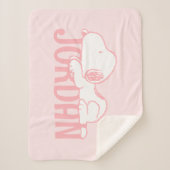 Erdnüsse | Snoopy Pastel Baby Sherpadecke (Vorderseite)