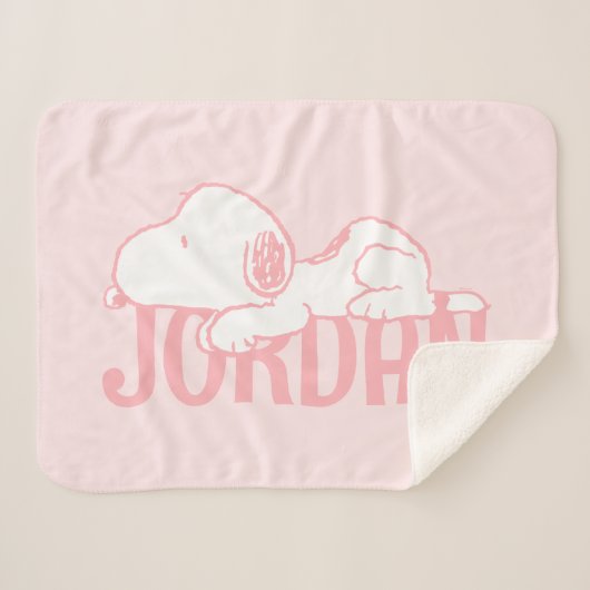 Erdnüsse | Snoopy Pastel Baby Sherpadecke (Vorderseite (Horizontal))