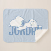 Erdnüsse | Snoopy Pastel Baby Sherpadecke (Vorderseite (Horizontal))