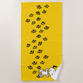 Erdnüsse | Snoopy Paw Druckweg Strandtuch (Vorderseite)